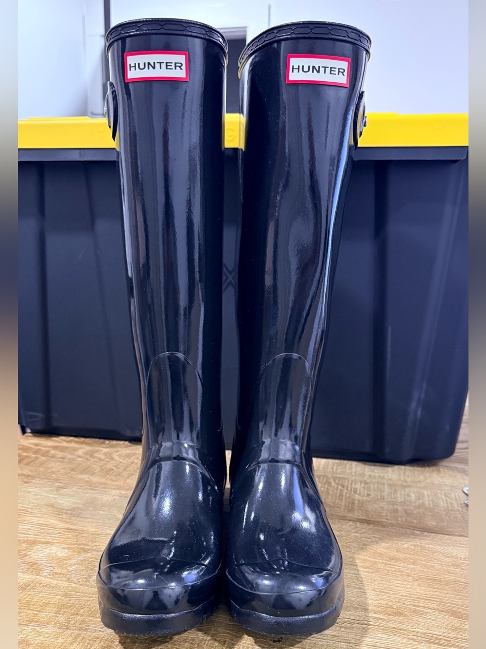 Hunter | Original Tall Gloss Black Rain Boots | Size 6